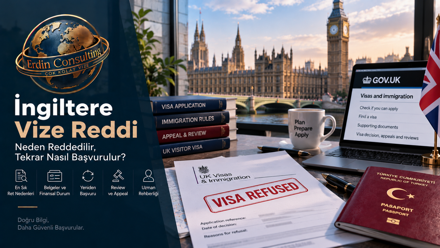 İngiltere Vize Reddi: Neden Reddedilir, Tekrar Nasıl Başvurulur?
