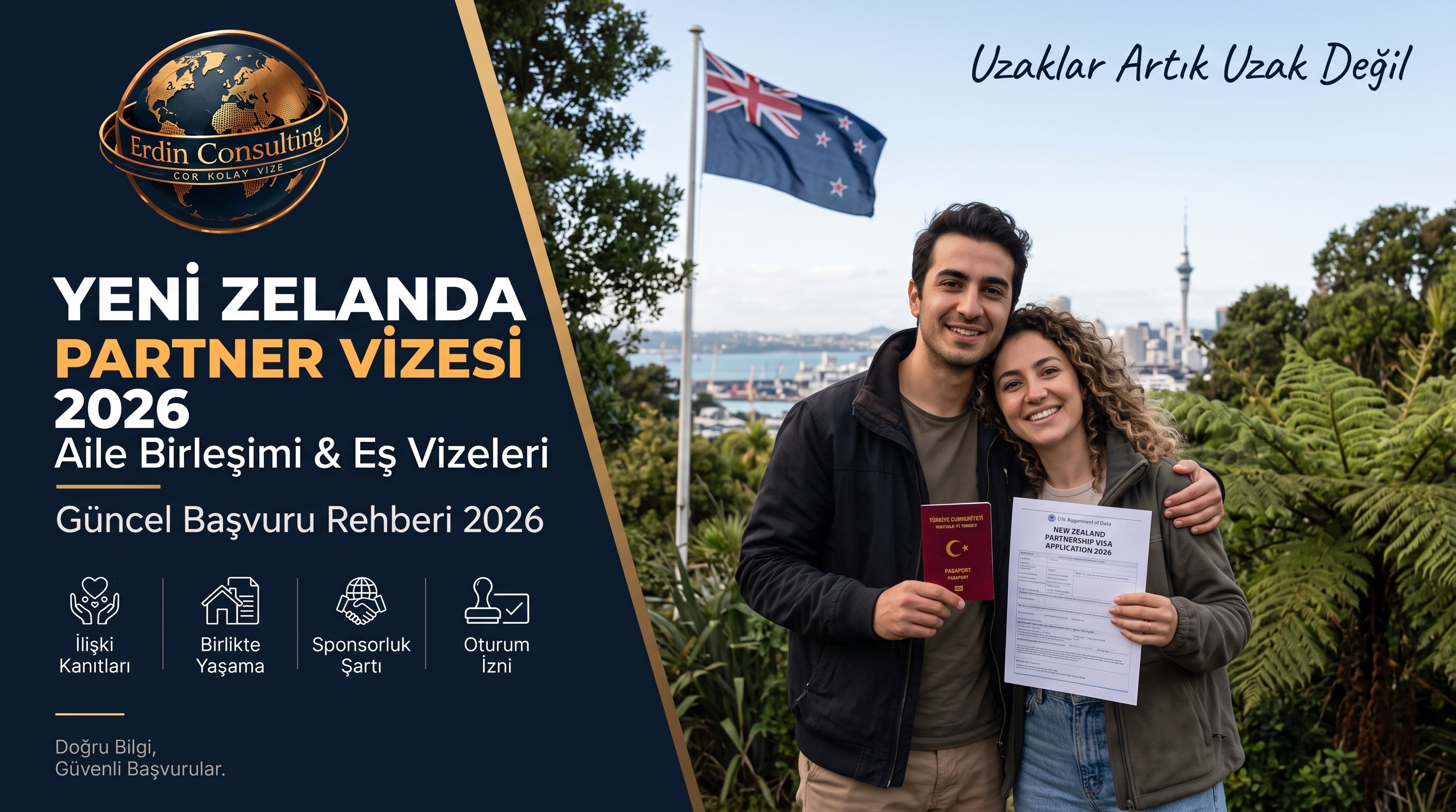Yeni Zelanda Partner Vizesi 2026: Aile Birleşimi Şartları