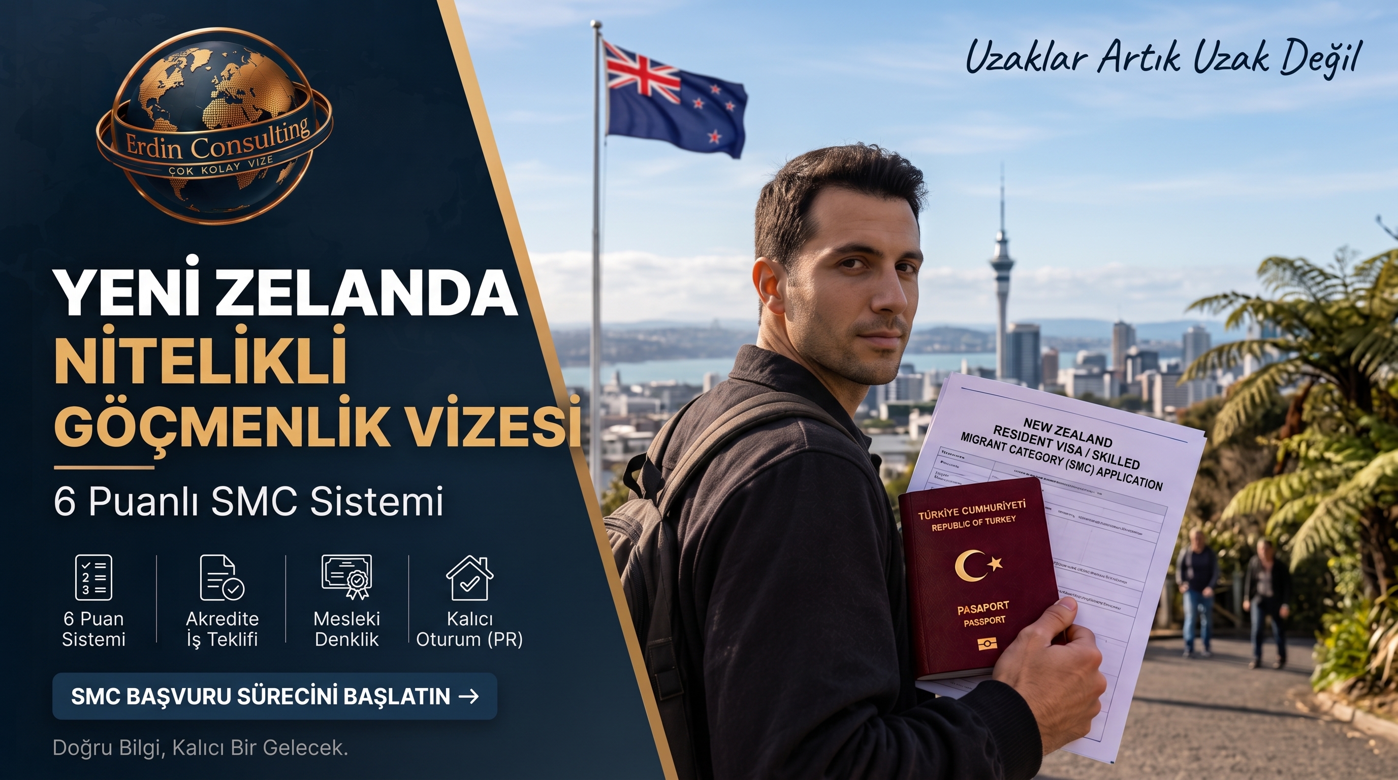 Yeni Zelanda Nitelikli Göçmenlik Vizesi 2026: 6 Puan Sistemi